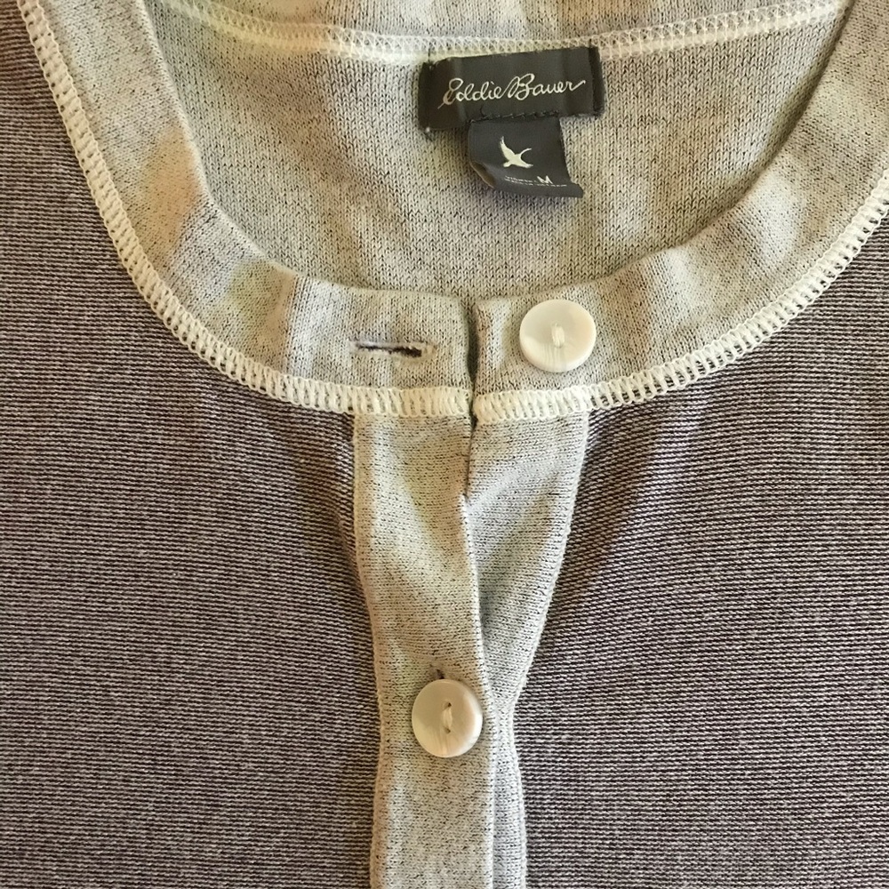 Eddie Bauer Summer Sweater with 3/4 Sleeves - Picture 3 of 7